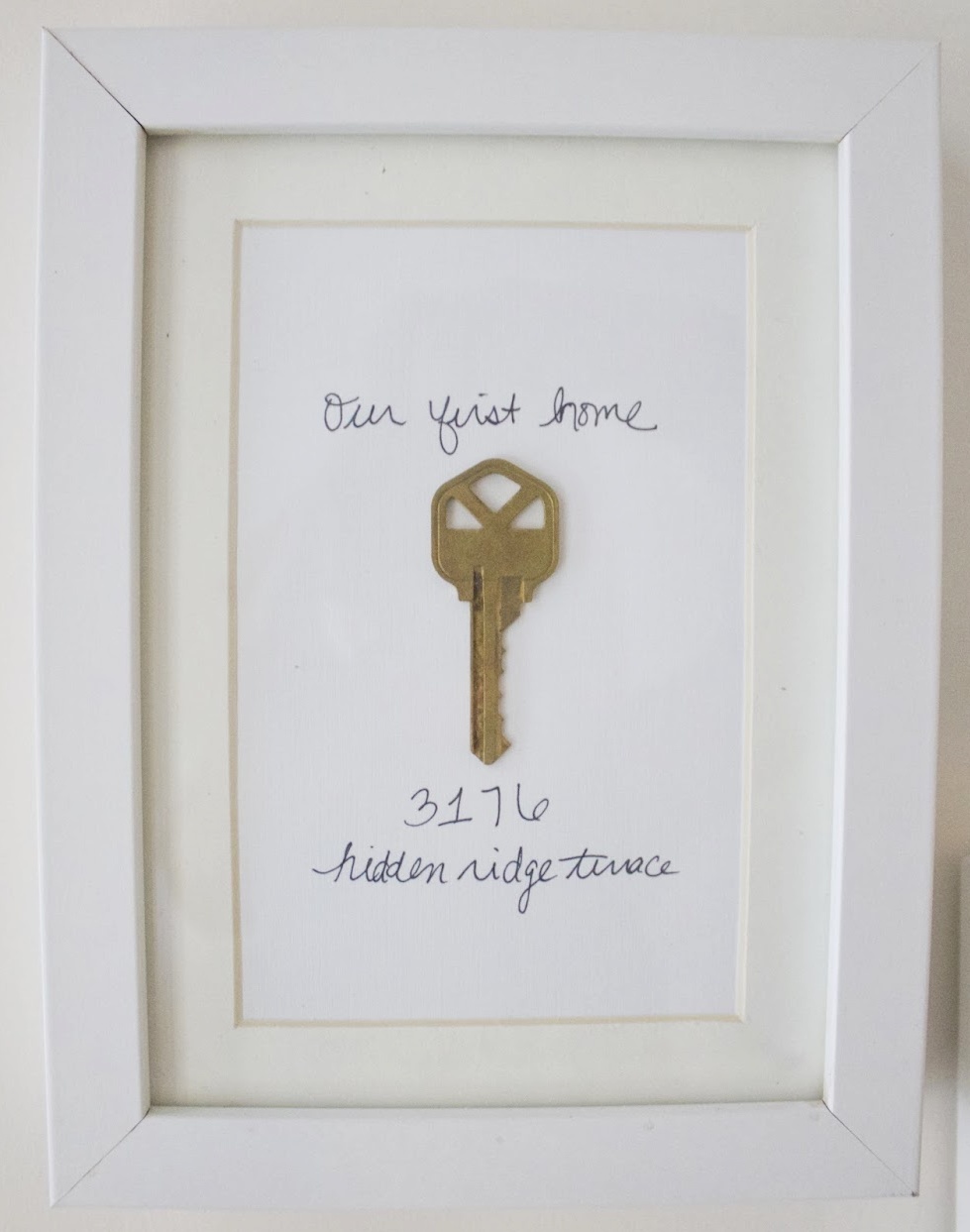 first house key framed