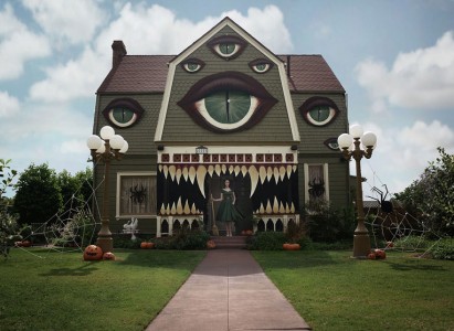 artist monster halloween house